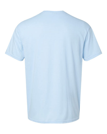 Gildan 64000CVC Unisex Softstyle® CVC T-Shirt - Light Blue Mist - Back View
