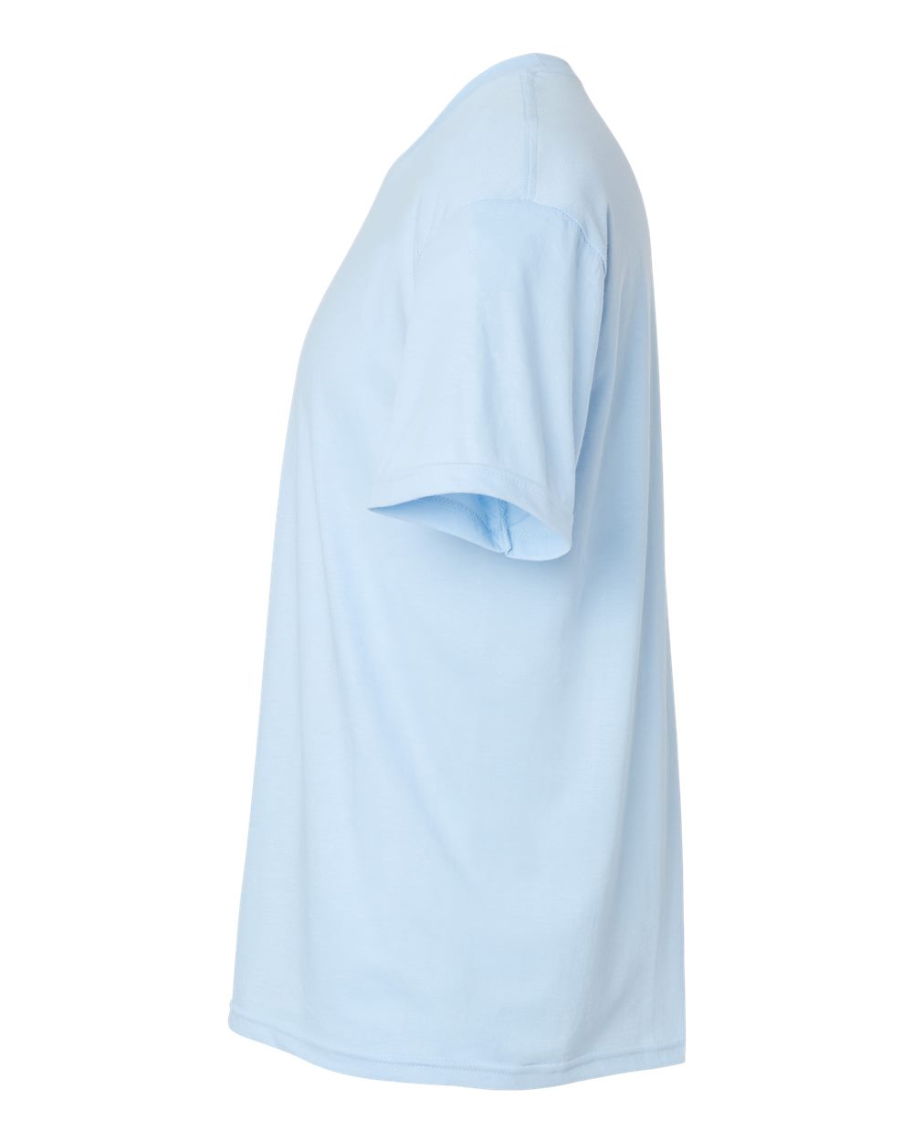 Gildan 64000CVC Unisex Softstyle® CVC T-Shirt - Light Blue Mist - Direct Side