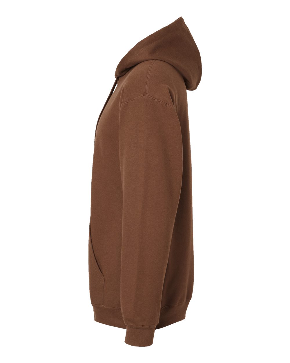 Gildan SF500 Unisex Softstyle® Midweight Hooded Sweatshirt - Cocoa - Direct Side