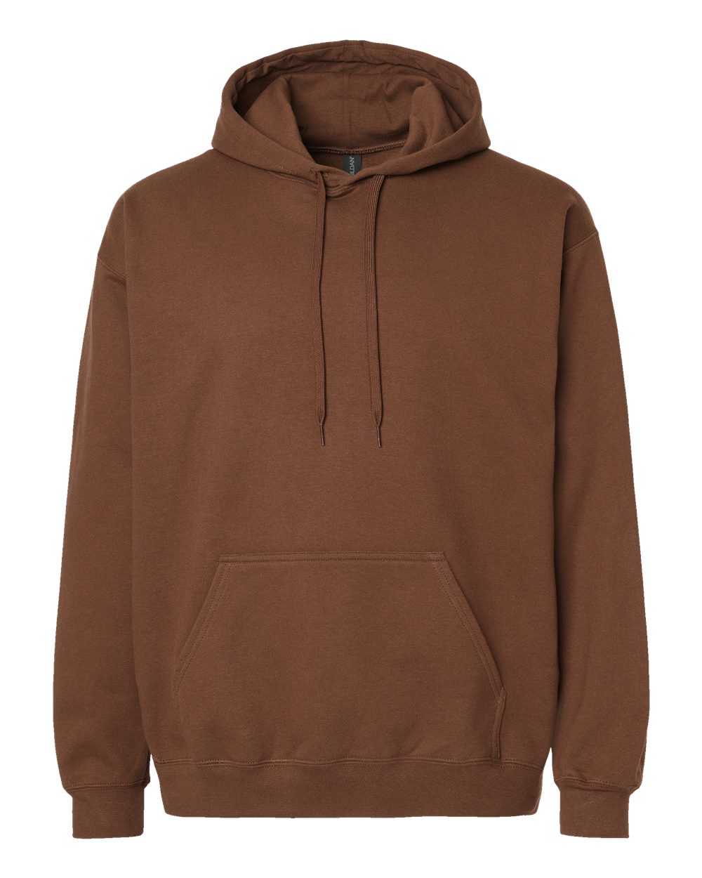 Gildan SF500 Unisex Softstyle® Midweight Hooded Sweatshirt - Cocoa - Front View
