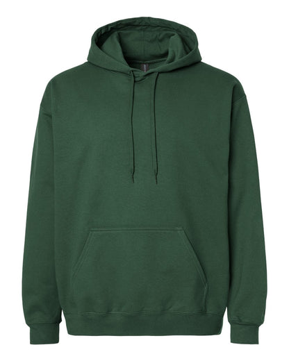 Gildan SF500 Unisex Softstyle® Midweight Hooded Sweatshirt - Forest Green - Front View