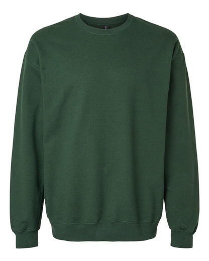 Gildan SF000 Unisex Softstyle® Midweight Crewneck Sweatshirt - Forest Green - Front View