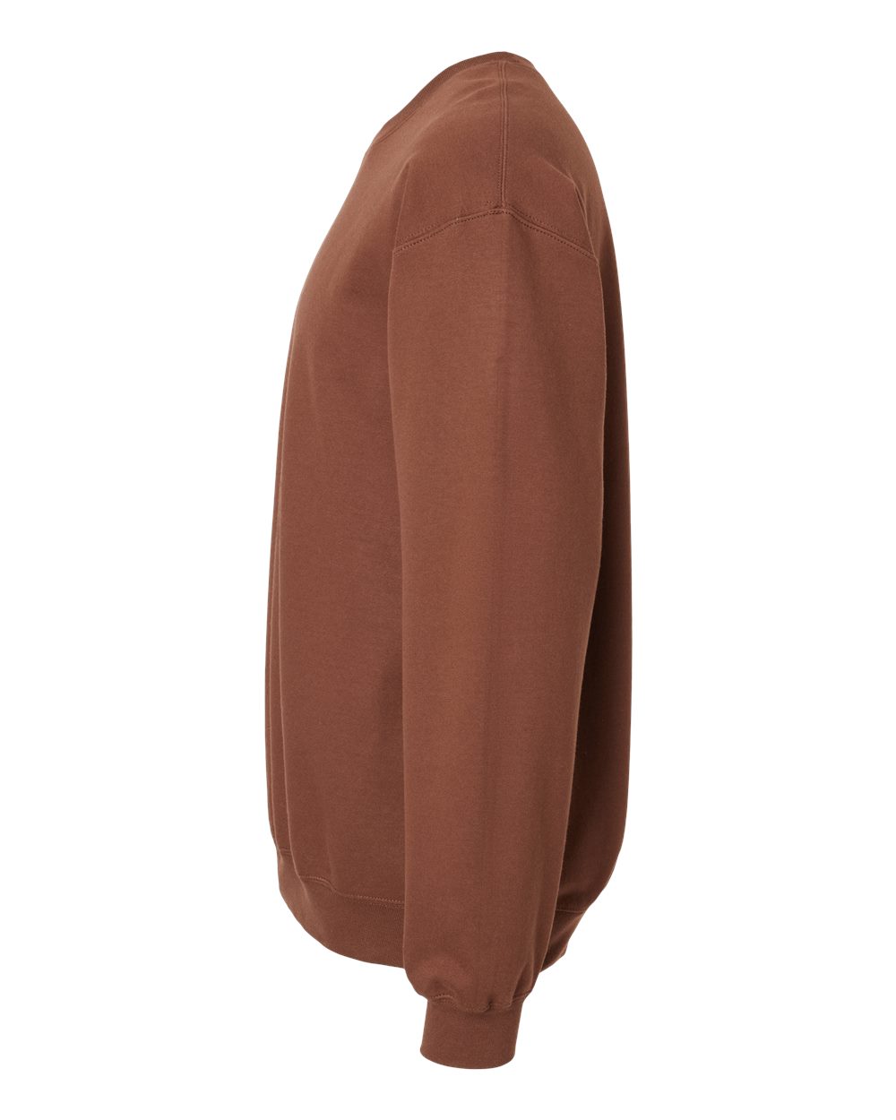 Gildan SF000 Unisex Softstyle® Midweight Crewneck Sweatshirt - Cocoa - Direct Side