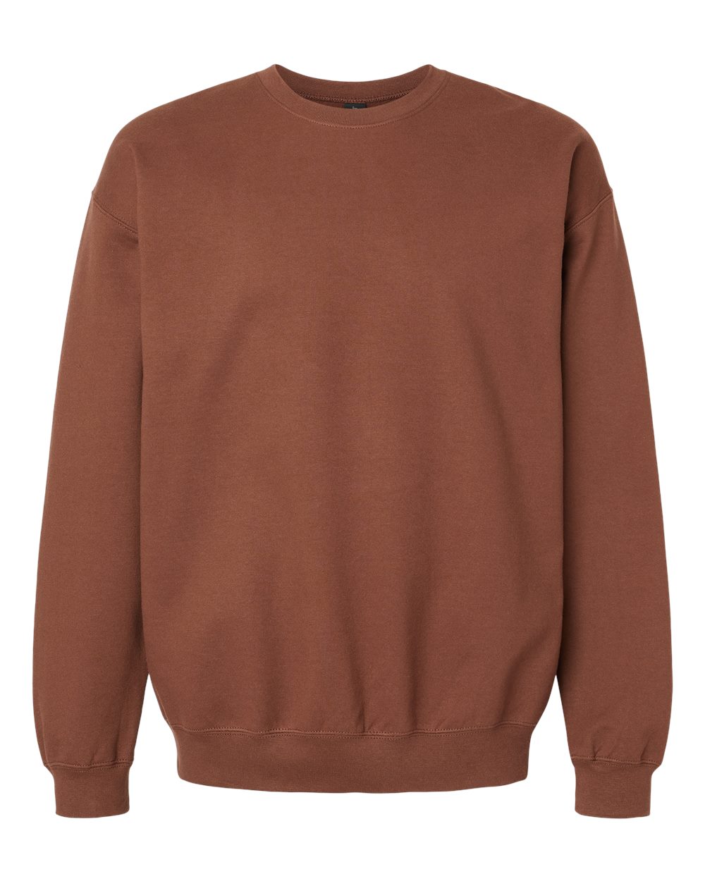 Gildan SF000 Unisex Softstyle® Midweight Crewneck Sweatshirt - Cocoa - Front View