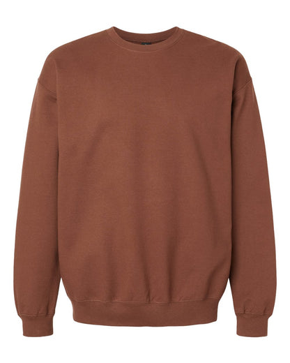 Gildan SF000 Unisex Softstyle® Midweight Crewneck Sweatshirt - Cocoa - Front View