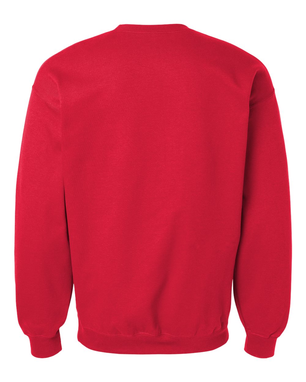 Gildan SF000 Unisex Softstyle® Midweight Crewneck Sweatshirt - Red - Back View
