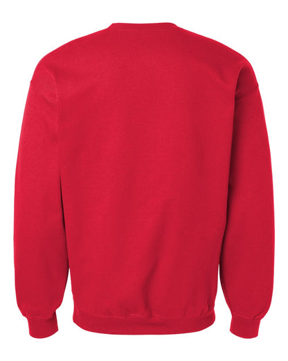Gildan SF000 Unisex Softstyle® Midweight Crewneck Sweatshirt - Red - Back View