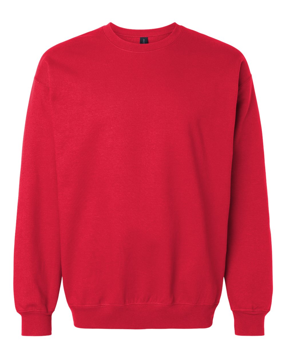 Gildan SF000 Unisex Softstyle® Midweight Crewneck Sweatshirt - Red - Front View