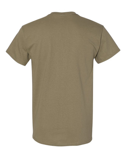 Gildan 5000 Unisex Heavy Cotton™ T-Shirt - Prairie Dust - Back View
