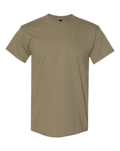Gildan 5000 Unisex Heavy Cotton™ T-Shirt - Prairie Dust - Front View