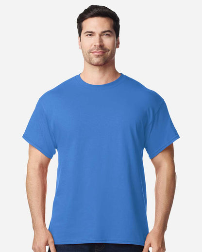 Gildan 5000 Unisex Heavy Cotton™ T-Shirt - Iris - On Model Front
