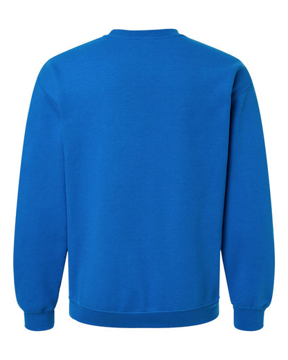 Gildan 18000 Unisex Heavy Blend™ Crewneck Sweatshirt - Neon Blue - Back View