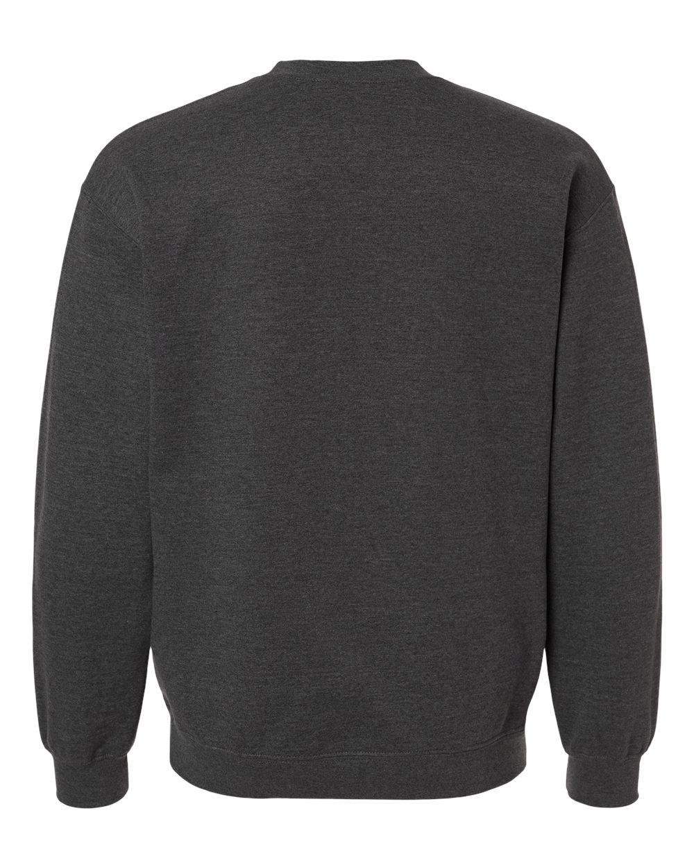 Gildan 18000 Unisex Heavy Blend™ Crewneck Sweatshirt - Fan Charcoal Heather - Back View