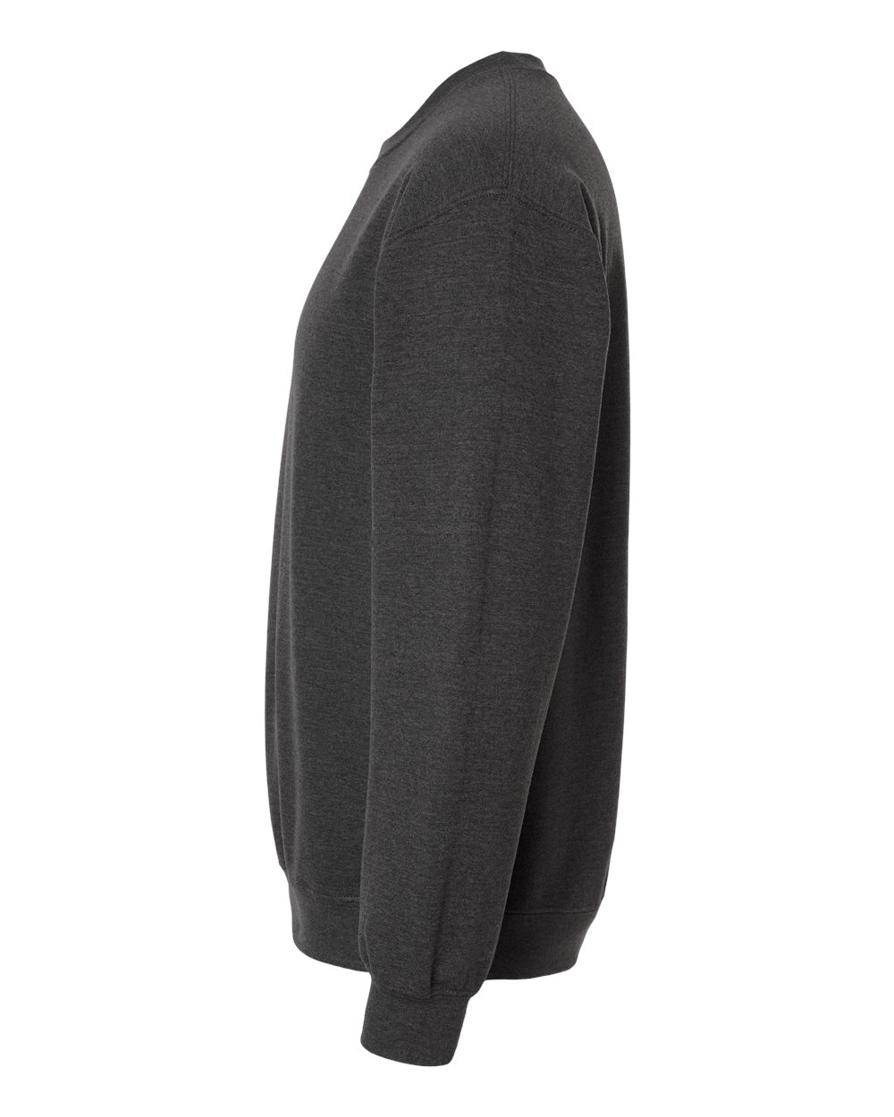 Gildan 18000 Unisex Heavy Blend™ Crewneck Sweatshirt - Fan Charcoal Heather - Direct Side