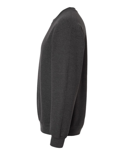 Gildan 18000 Unisex Heavy Blend™ Crewneck Sweatshirt - Fan Charcoal Heather - Direct Side
