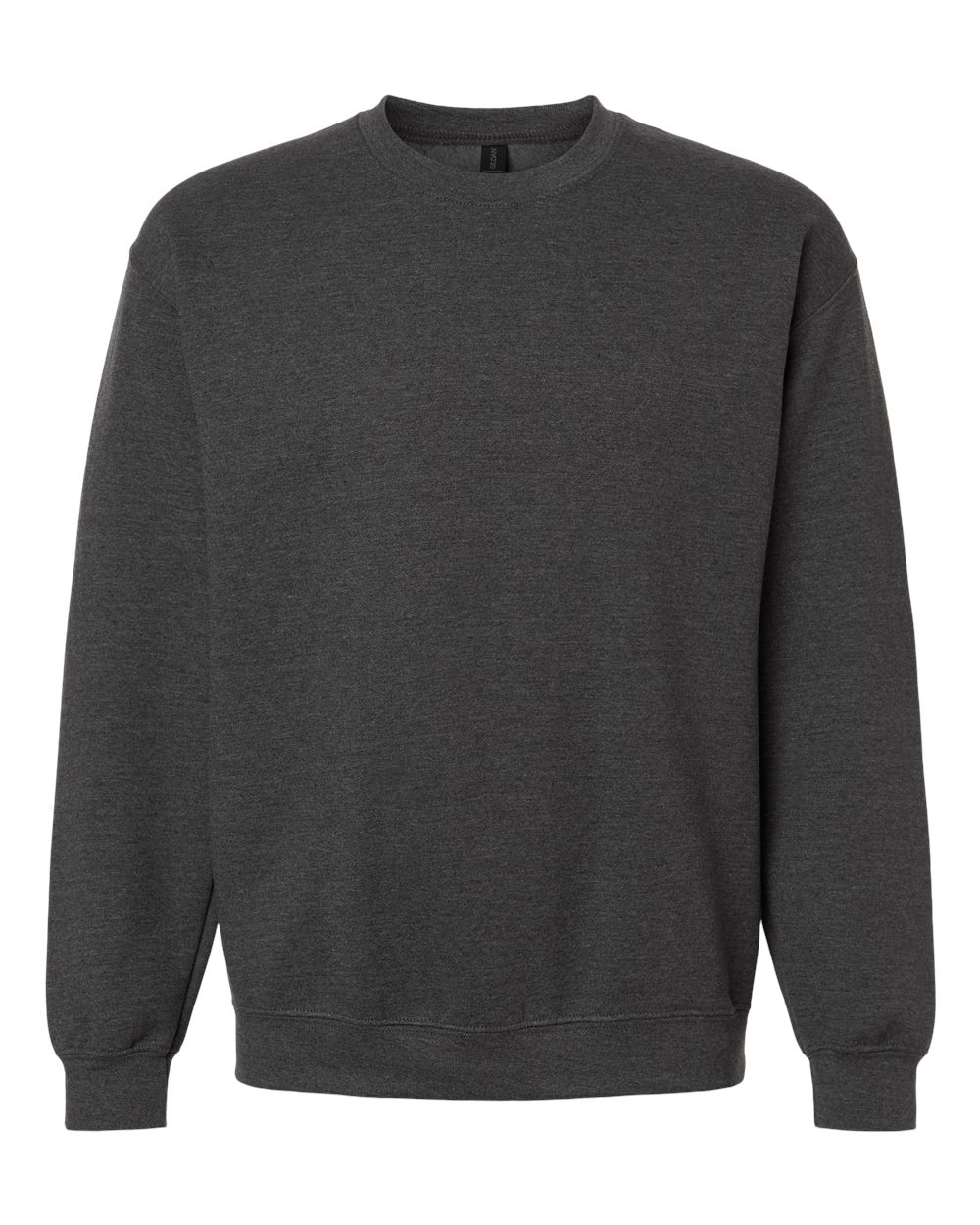Gildan 18000 Unisex Heavy Blend™ Crewneck Sweatshirt - Fan Charcoal Heather - Front View