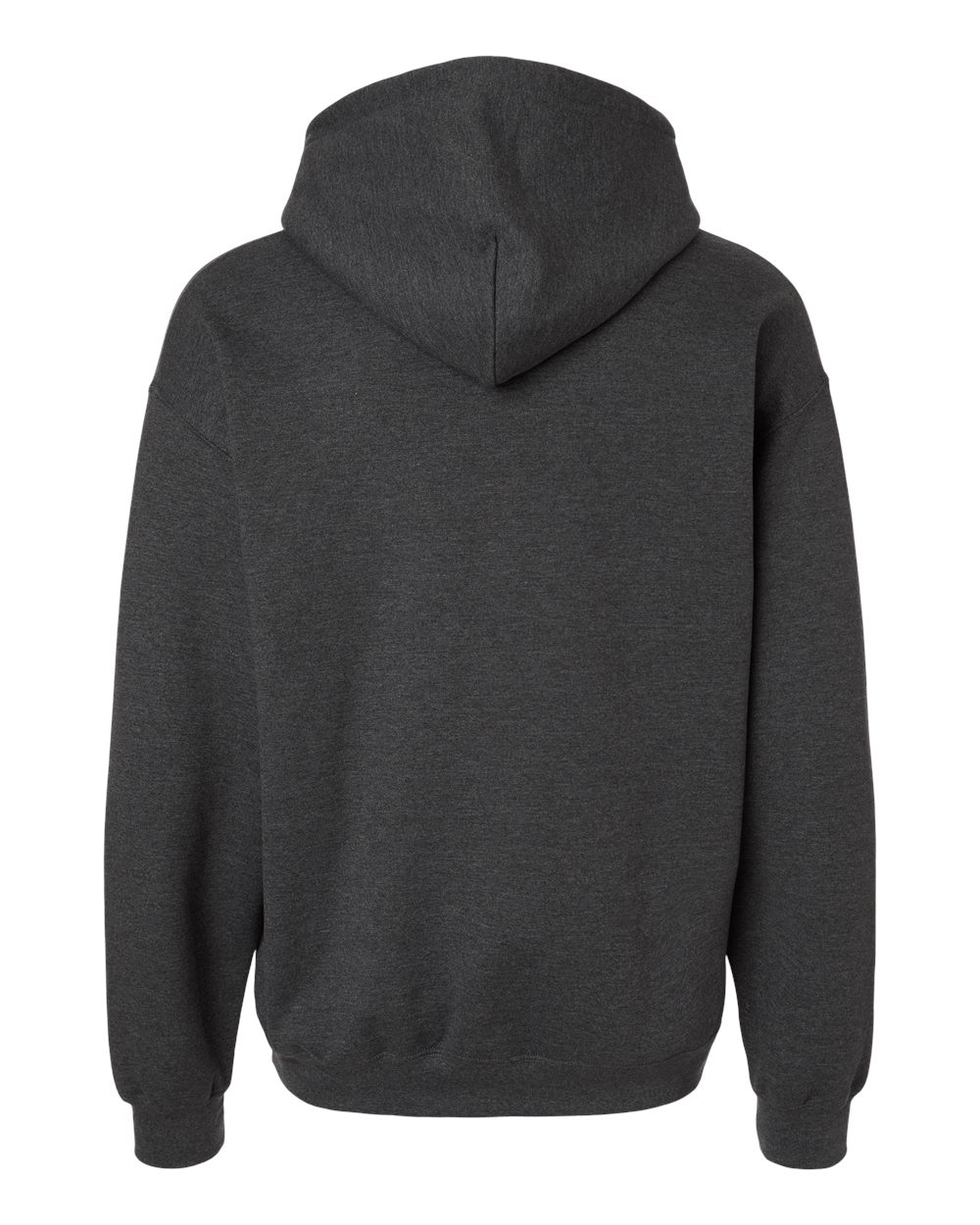 Gildan 18500 Unisex Heavy Blend™ Hooded Sweatshirt - Fan Charcoal Heather - Back View