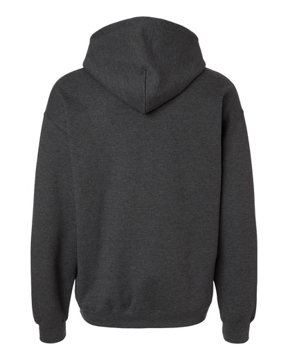 Gildan 18500 Unisex Heavy Blend™ Hooded Sweatshirt - Fan Charcoal Heather - Back View