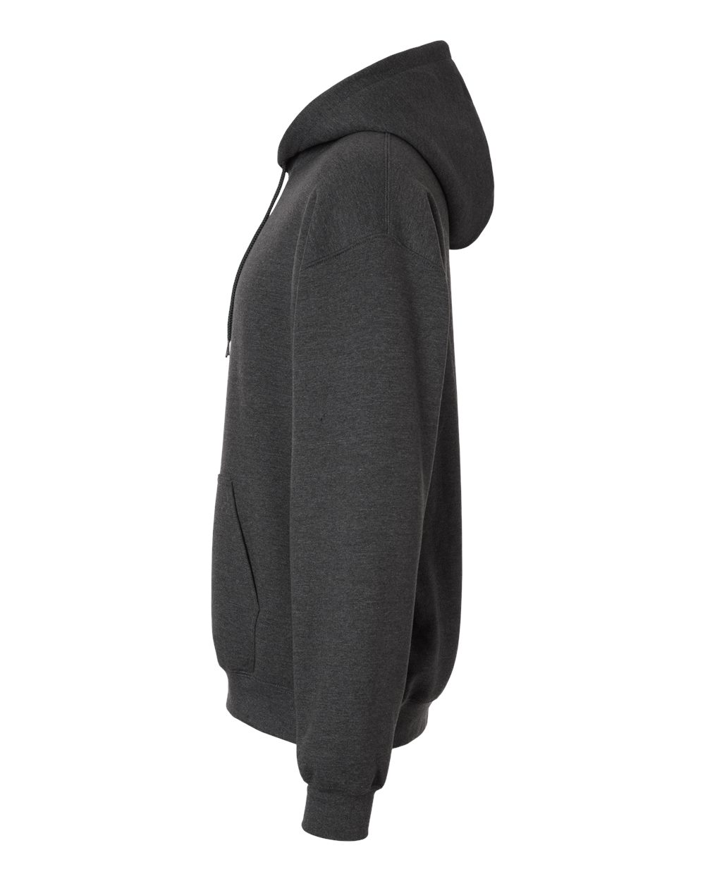 Gildan 18500 Unisex Heavy Blend™ Hooded Sweatshirt - Fan Charcoal Heather - Direct Side