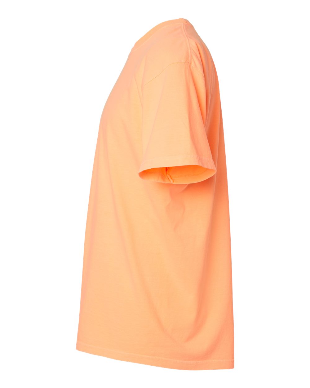 Comfort Colors 1717 Unisex Garment-Dyed Heavyweight T-Shirt - Neon Cantaloupe - Direct Side