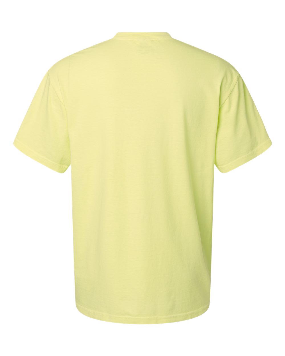 Comfort Colors 1717 Unisex Garment-Dyed Heavyweight T-Shirt - Neon Lemon - Back View