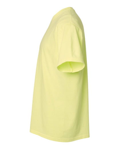 Comfort Colors 1717 Unisex Garment-Dyed Heavyweight T-Shirt - Neon Lemon - Direct Side