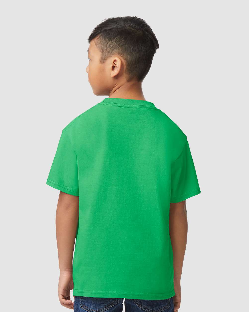 Gildan 65000B Youth Softstyle® Midweight T-Shirt - Irish Green - On Model Back