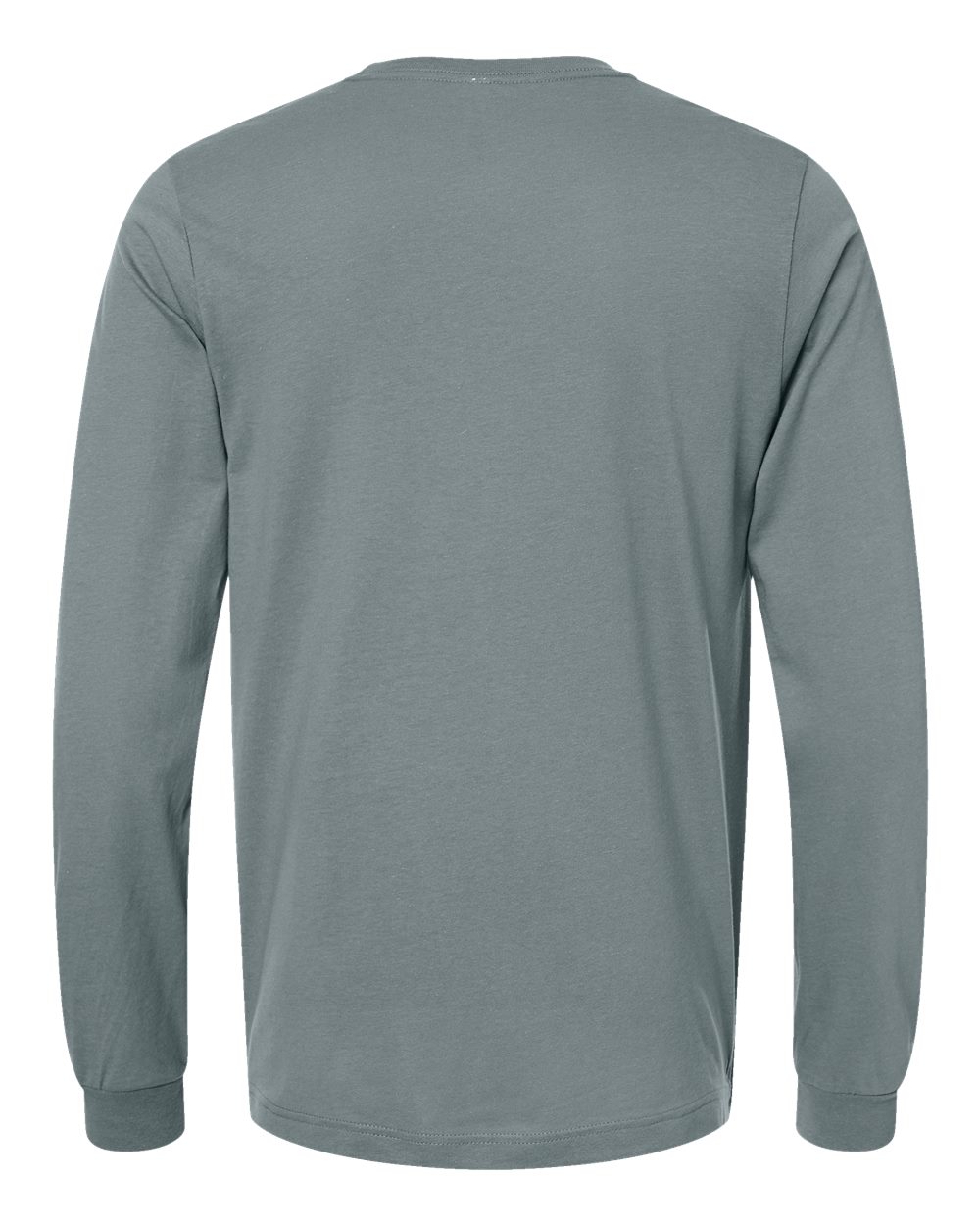 BELLA + CANVAS 3501 Unisex Jersey Long Sleeve Tee - Blue Storm - Back View