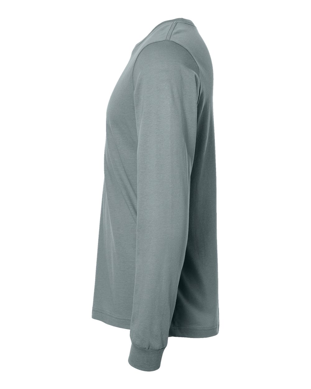 BELLA + CANVAS 3501 Unisex Jersey Long Sleeve Tee - Blue Storm - Direct Side