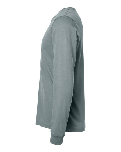 BELLA + CANVAS 3501 Unisex Jersey Long Sleeve Tee - Blue Storm - Direct Side