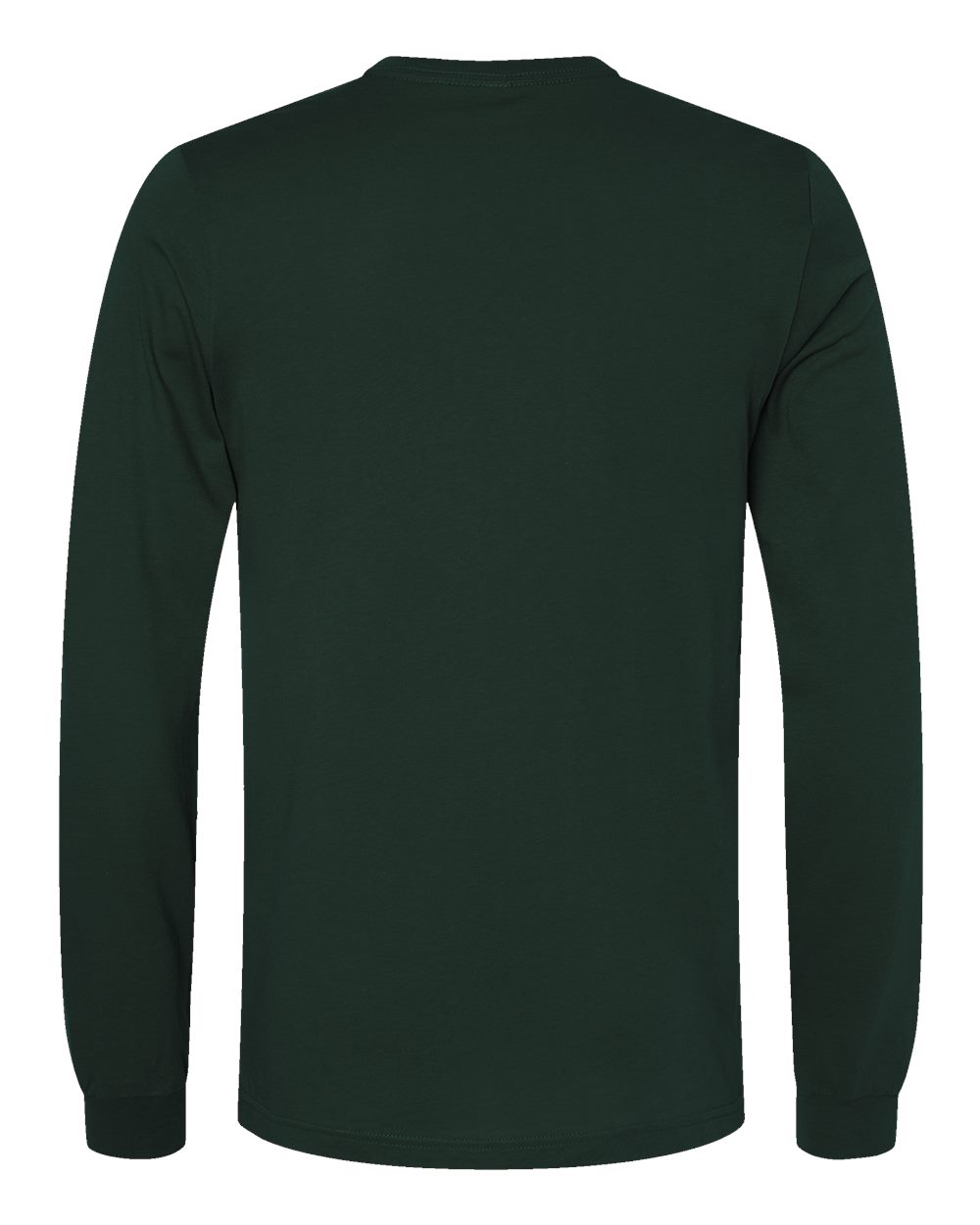 BELLA + CANVAS 3501 Unisex Jersey Long Sleeve Tee - Forest - Back View