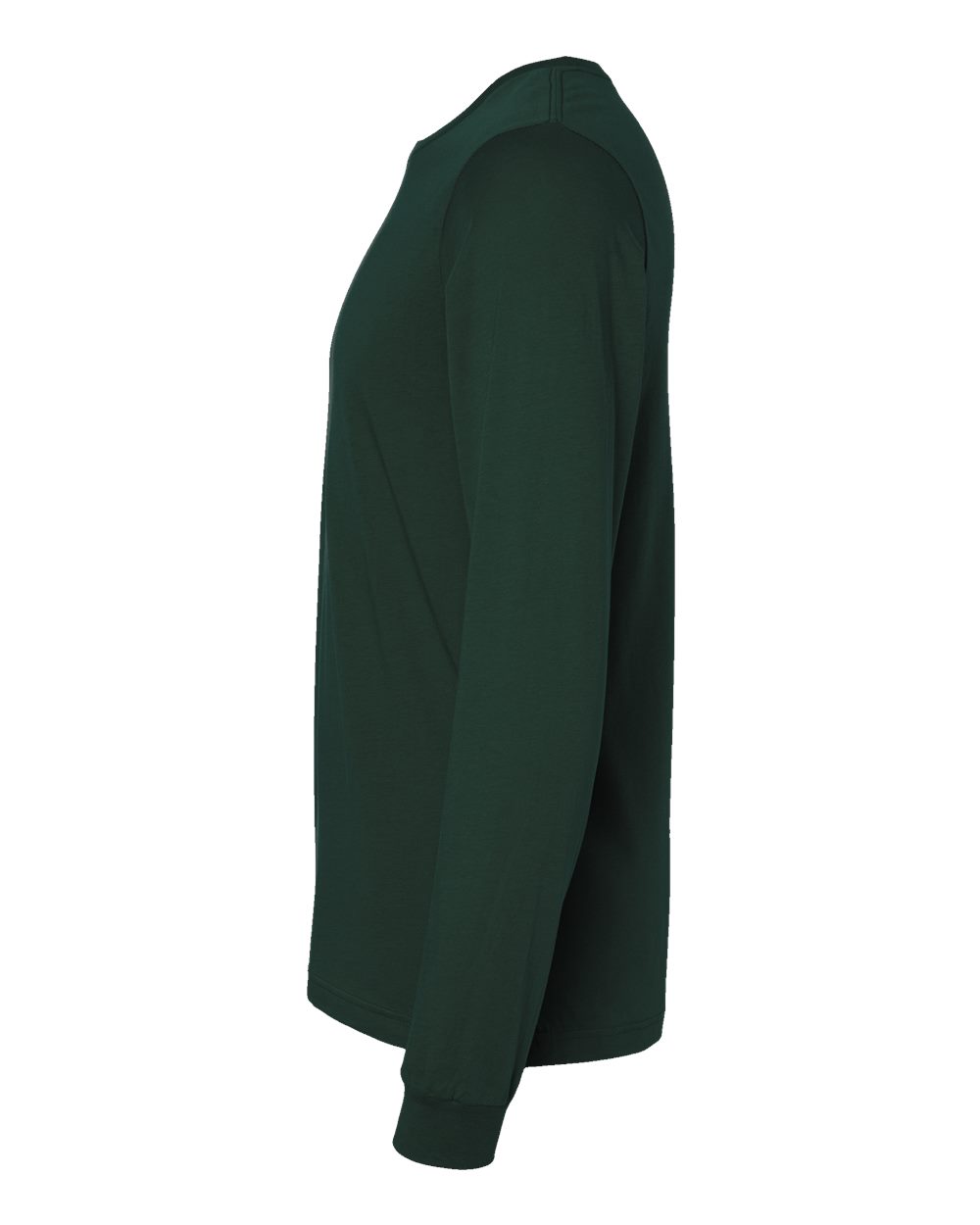 BELLA + CANVAS 3501 Unisex Jersey Long Sleeve Tee - Forest - Direct Side