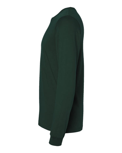 BELLA + CANVAS 3501 Unisex Jersey Long Sleeve Tee - Forest - Direct Side