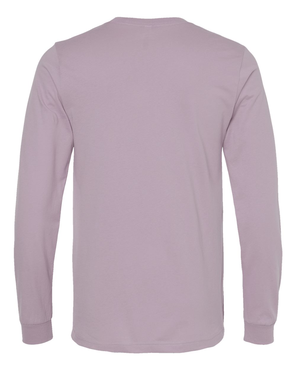 BELLA + CANVAS 3501 Unisex Jersey Long Sleeve Tee - Light Violet - Back View