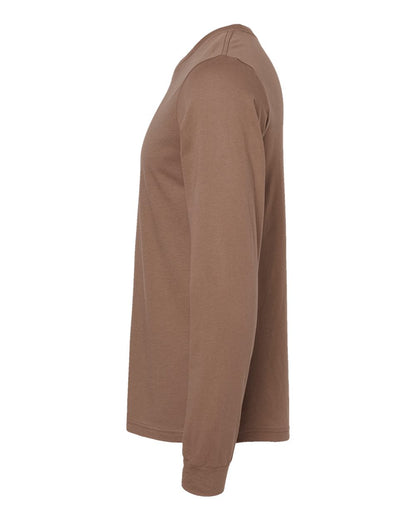 BELLA + CANVAS 3501 Unisex Jersey Long Sleeve Tee - Vintage Brown - Direct Side