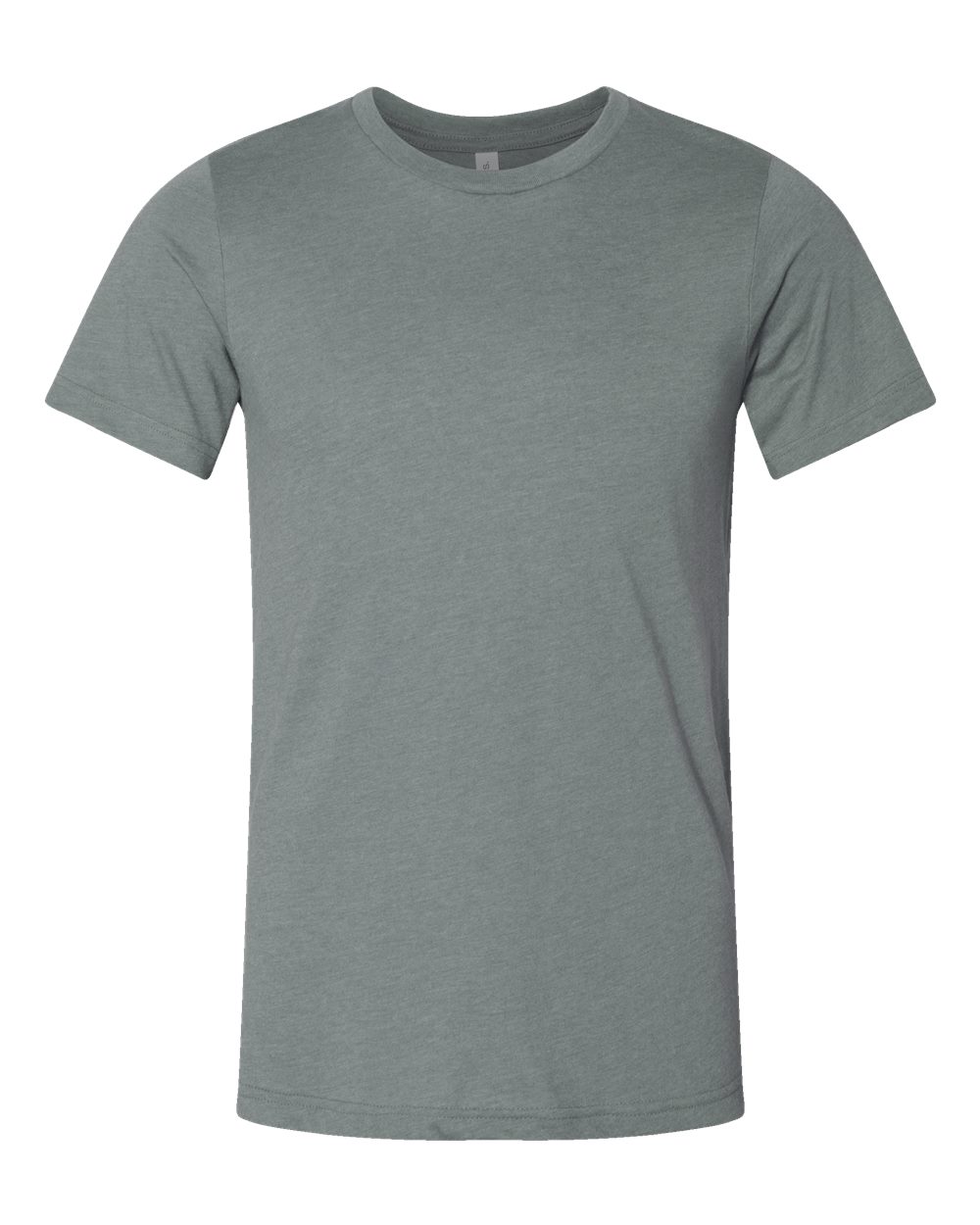 BELLA + CANVAS 3001CVC CVC Jersey Tee - Heather Blue Storm - Front View