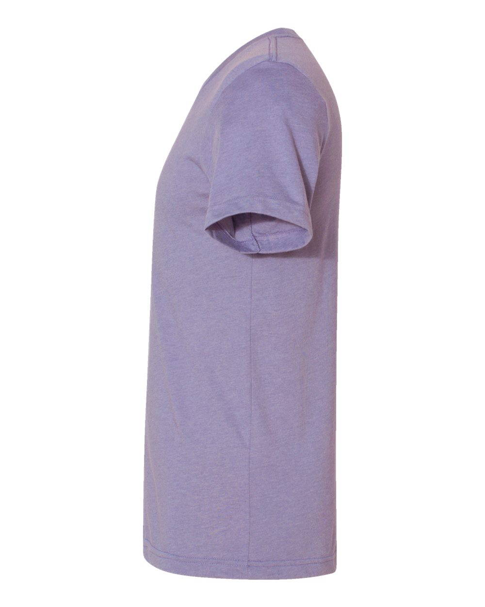 BELLA + CANVAS 3001CVC CVC Jersey Tee - Heather Dark Lavender - Direct Side