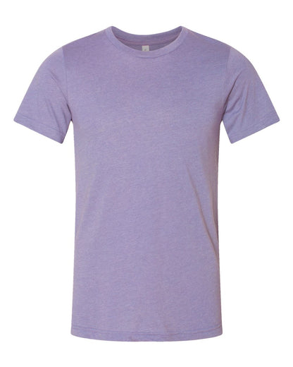BELLA + CANVAS 3001CVC CVC Jersey Tee - Heather Dark Lavender - Front View