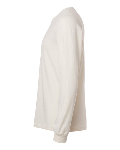 BELLA + CANVAS 3501CVC Heather CVC Long Sleeve Tee - Heather Natural - Direct Side