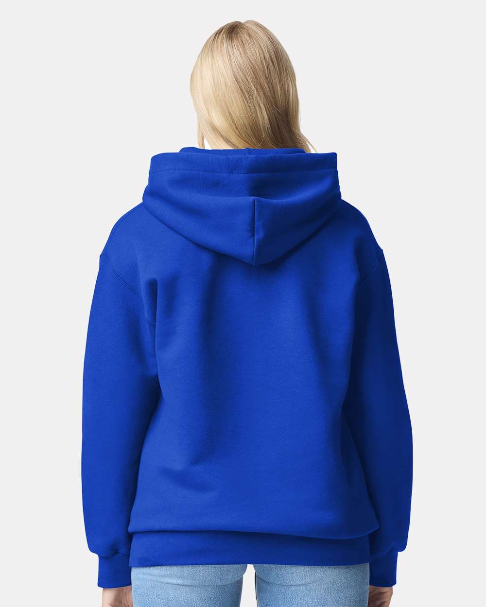 Gildan 19500 Unisex Hammer™ Maxweight Hooded Sweatshirt - Deep Royal - On Model Back