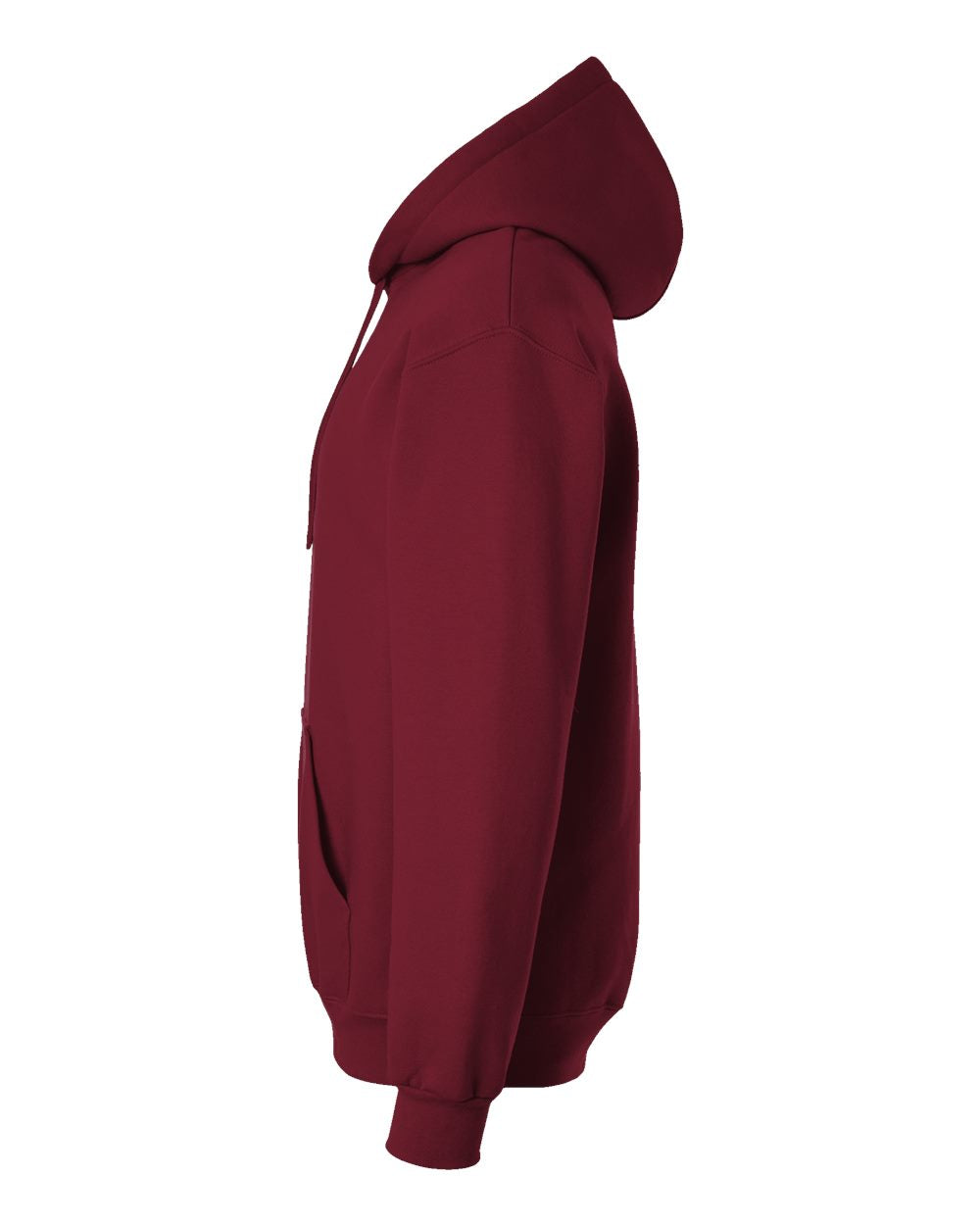 Gildan 19500 Unisex Hammer™ Maxweight Hooded Sweatshirt - Garnet - Direct Side