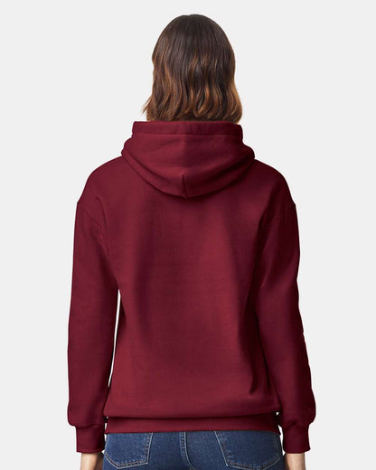 Gildan 19500 Unisex Hammer™ Maxweight Hooded Sweatshirt - Garnet - On Model Back