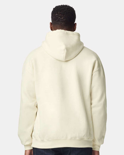 Gildan 19500 Unisex Hammer™ Maxweight Hooded Sweatshirt - Off White - On Model Back
