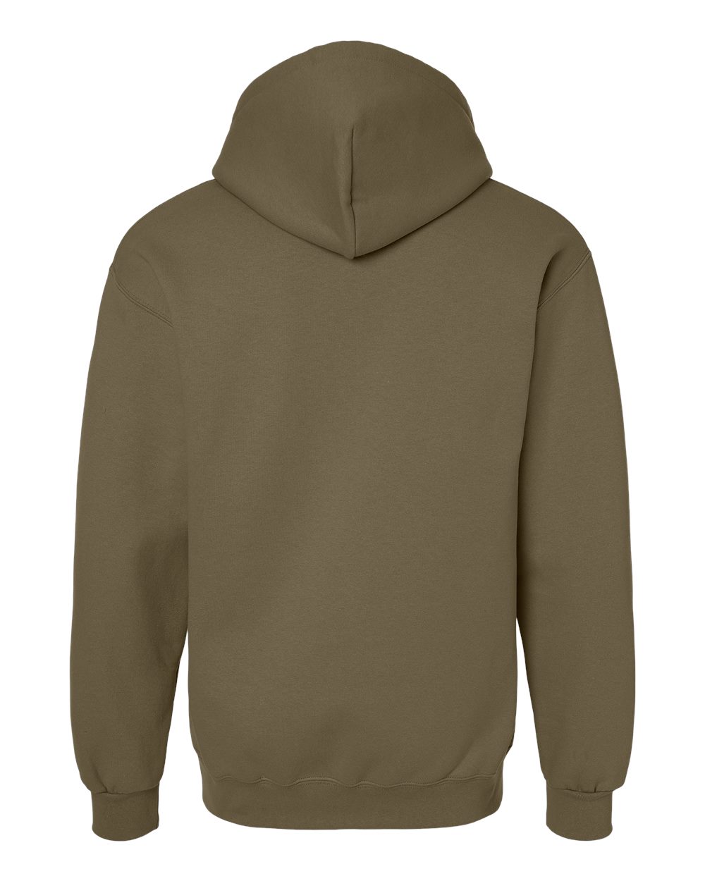 Gildan 19500 Unisex Hammer™ Maxweight Hooded Sweatshirt - Olive - Back View
