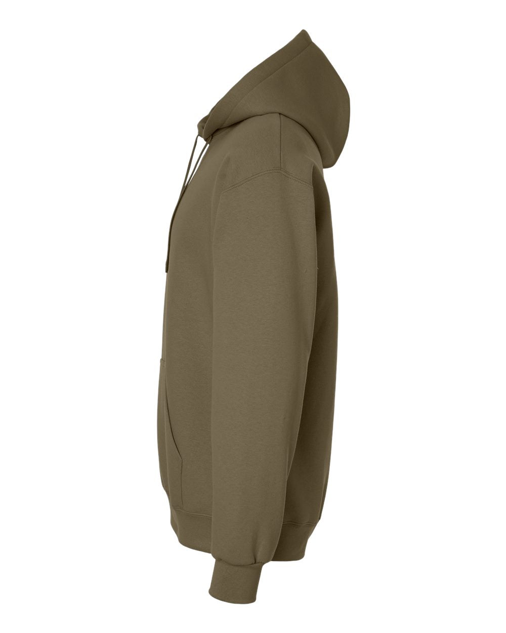 Gildan 19500 Unisex Hammer™ Maxweight Hooded Sweatshirt - Olive - Direct Side