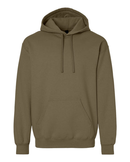 Gildan 19500 Unisex Hammer™ Maxweight Hooded Sweatshirt - Olive - Front View