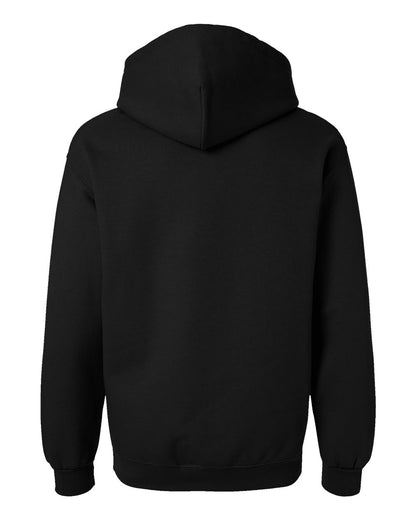 Gildan 19500 Unisex Hammer™ Maxweight Hooded Sweatshirt - Pitch Black - Back View