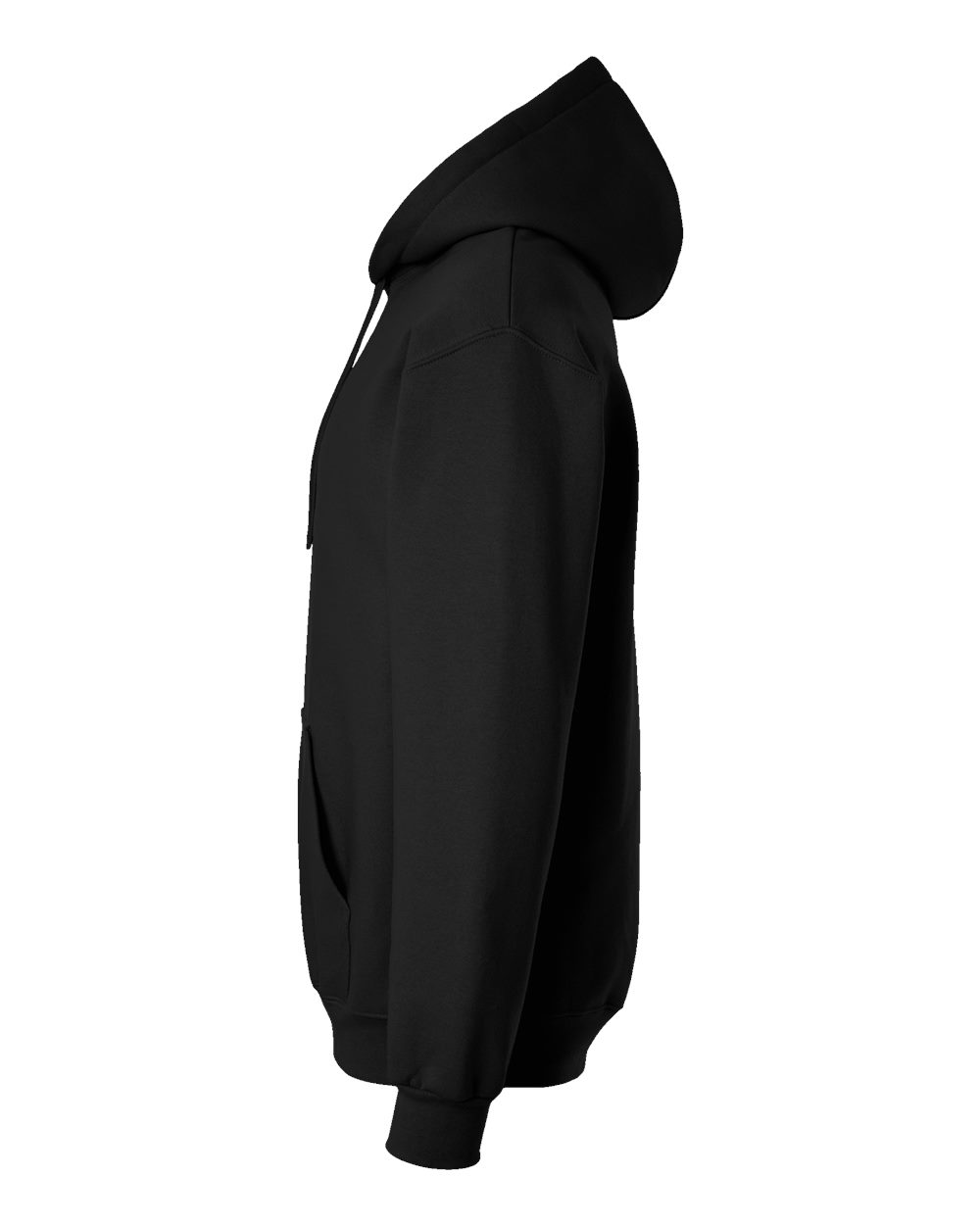 Gildan 19500 Unisex Hammer™ Maxweight Hooded Sweatshirt - Pitch Black - Direct Side