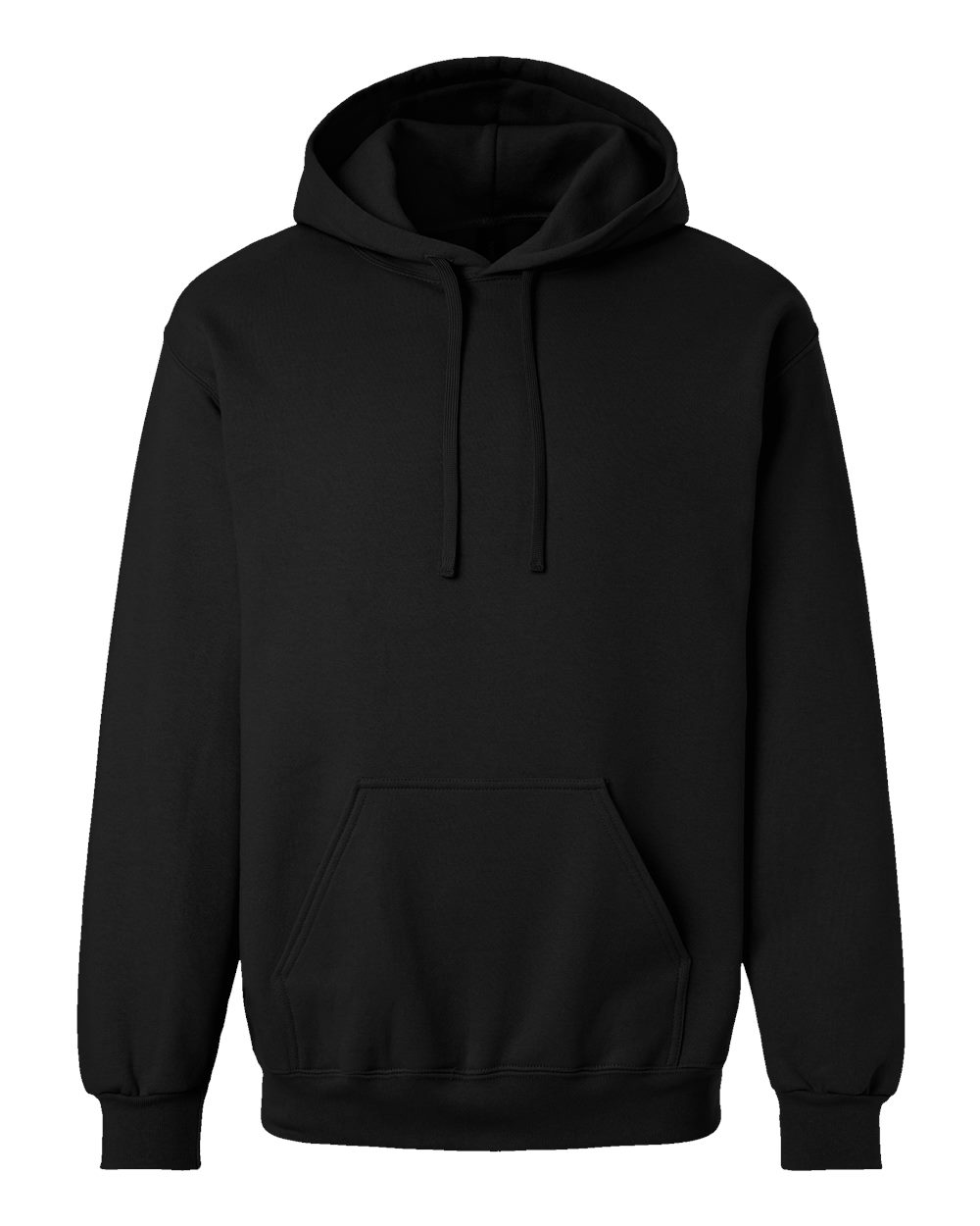 Gildan 19500 Unisex Hammer™ Maxweight Hooded Sweatshirt - Pitch Black - Front View