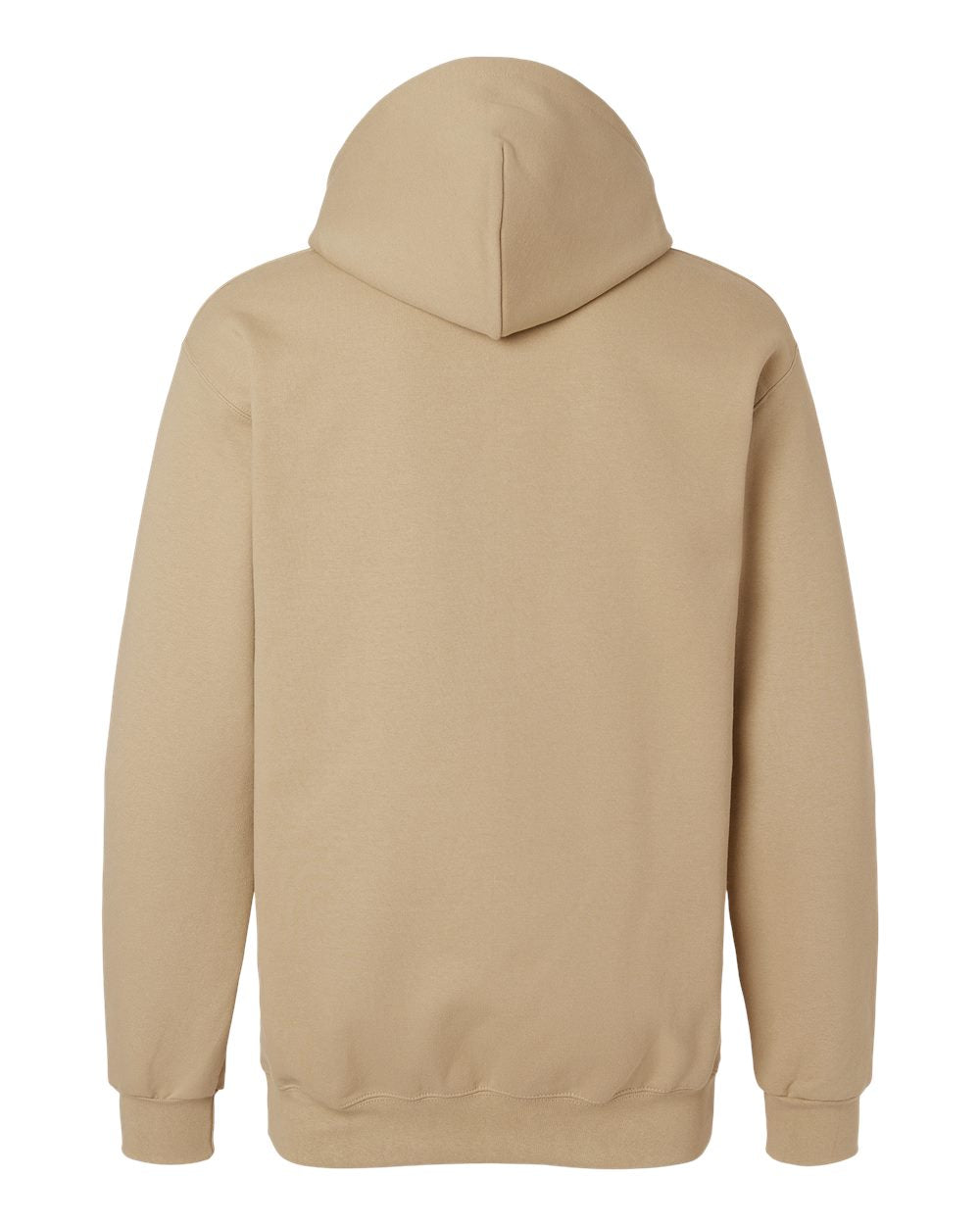 Gildan 19500 Unisex Hammer™ Maxweight Hooded Sweatshirt - Tan - Back View